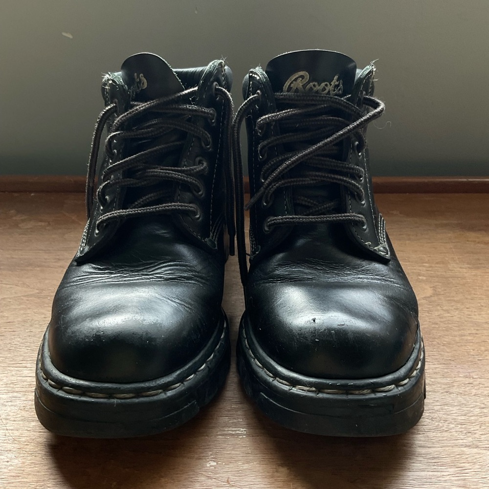 Roots TUFF Women’s Black Leather Boots 37.5